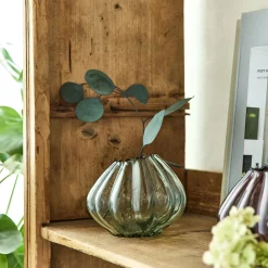 Petit vase en verre h12,3cm - vert