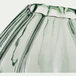 Petit vase en verre h12,3cm - vert