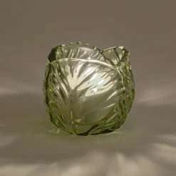 Photophore en verre teinté D7,5cm - vert