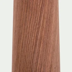 Pied de lampadaire en métal effet bois H157cm - bois foncé