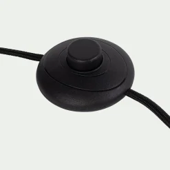 Pied de lampadaire en métal - noir H135cm