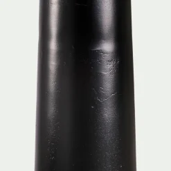 Pied de lampadaire électrifié en aluminium H162cm - noir