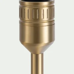 Pied de lampadaire électrifié en acier - doré H146cm