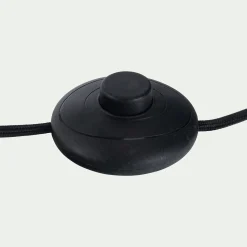 Pied de lampadaire électrifié en acier - doré H146cm