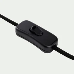 Pied de lampe à poser en métal effet bois clair H51,5cm - naturel