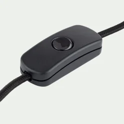 Pied de lampe électrifié en verre D20cm - transparent