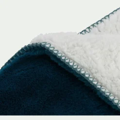 Plaid imitation fourrure 130x170cm - bleu figuerolles