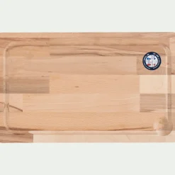 Planche à découper en bois de hêtre - bois clair 24x40cm