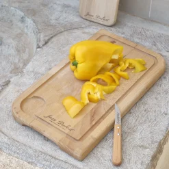 Planche à découper en bois de hêtre L39cm - bois clair