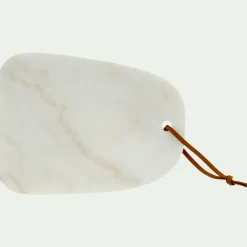 Planche à découper en marbre L30cm - blanc