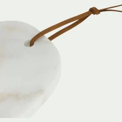 Planche à découper en marbre L30cm - blanc