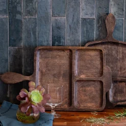 Planche de présentation en bois de manguier L43,5cm - marron