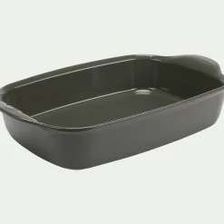 Plat à four en céramique L42,5cm - vert cèdre