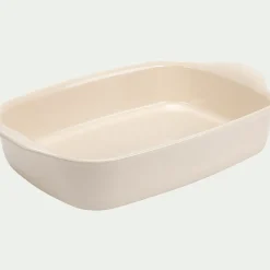 Plat à four en céramique L36,5cm - beige