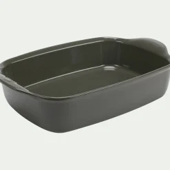 Plat à four individuel en céramique L22cm - vert cèdre