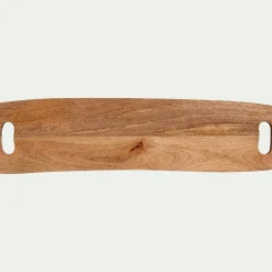 Plateau de présentation en bois de manguier L60cm - bois foncé