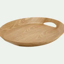 Plateau ovale en bois de chêne L46cm - naturel