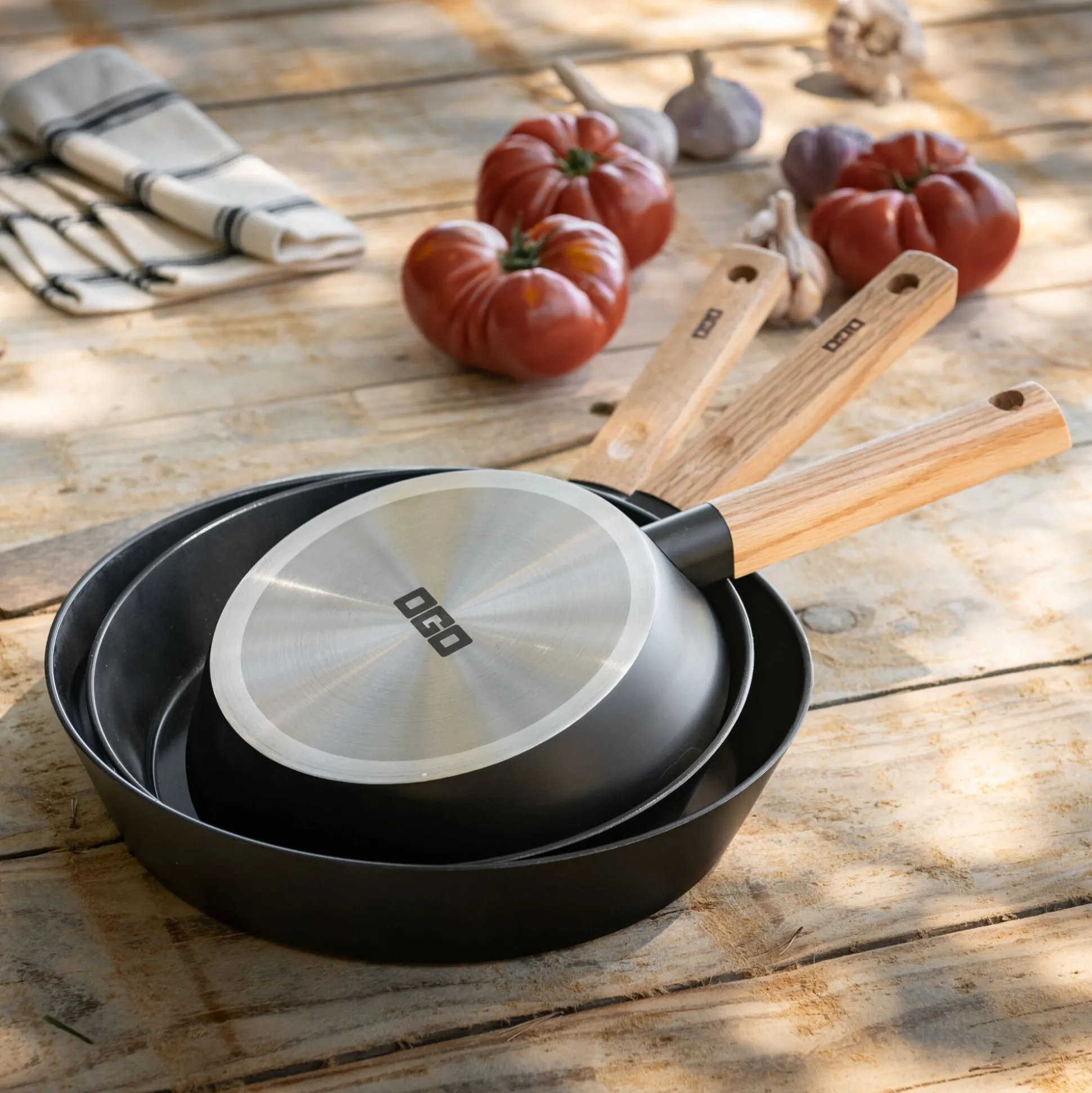 Poêle en aluminium D20cm - noir