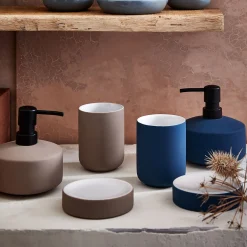 Porte-savon en grès - bleu figuerolles