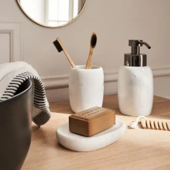 Porte-savon en polyrésine - blanc