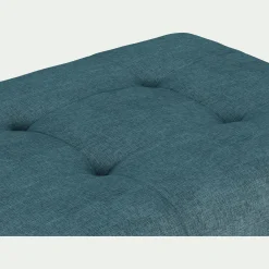 Pouf avec coffre en tissu Monclar - bleu niolon