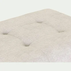 Pouf avec coffre en tissu Monclar - beige roucas