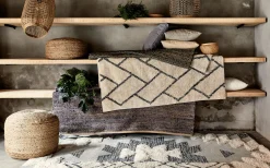 Pouf en jute D50xH40cm - naturel