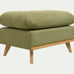 Pouf en tissu cosmo - vert kaki