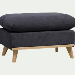 Pouf en tissu crown - bleu calabrun