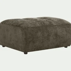 Pouf en tissu Eden - vert cèdre