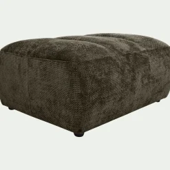 Pouf en tissu Eden - vert cèdre