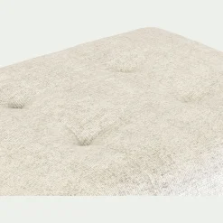 Pouf en tissu Genesis - blanc ventoux