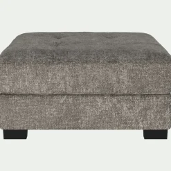 Pouf en tissu Genesis avec coffre - beige alpilles