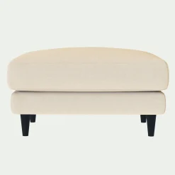 Pouf en tissu joint - beige roucas