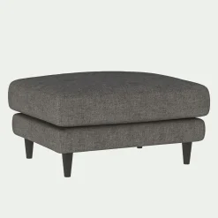 Pouf en tissu joint - gris restanque