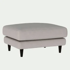 Pouf en tissu joint - gris borie