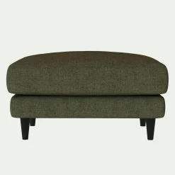 Pouf en tissu joint - vert cèdre