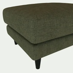 Pouf en tissu joint - vert cèdre