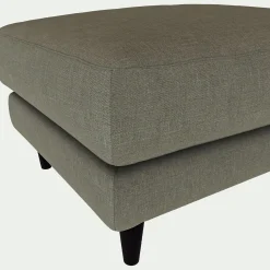 Pouf en tissu mixte - vert cèdre