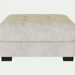 Pouf en tissu Monclar - beige roucas