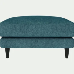 Pouf en tissu monclar - bleu niolon