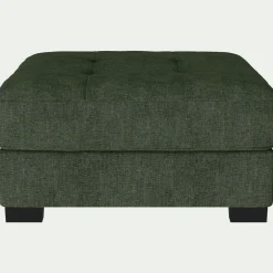 Pouf en tissu Monclar - vert cèdre