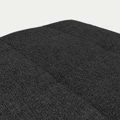 Pouf en tissu pop avec coffre - gris anthracite