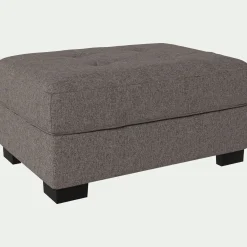 Pouf en tissu Pop avec coffre - taupe