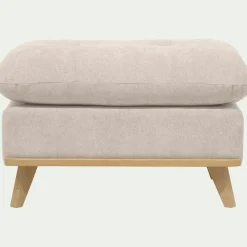 Pouf en tissu storm - beige roucas