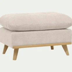Pouf en tissu storm - beige roucas