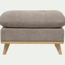 Pouf en tissu storm - taupe