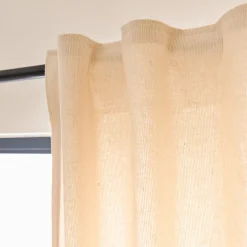 Rideau à pattes cachées en coton 130x250cm - beige