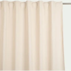 Rideau à pattes cachées en coton 130x250cm - beige
