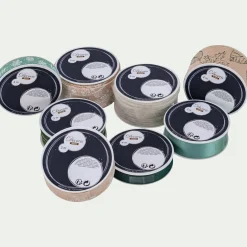 Ruban déco de noël - vert (modèle aléatoire)